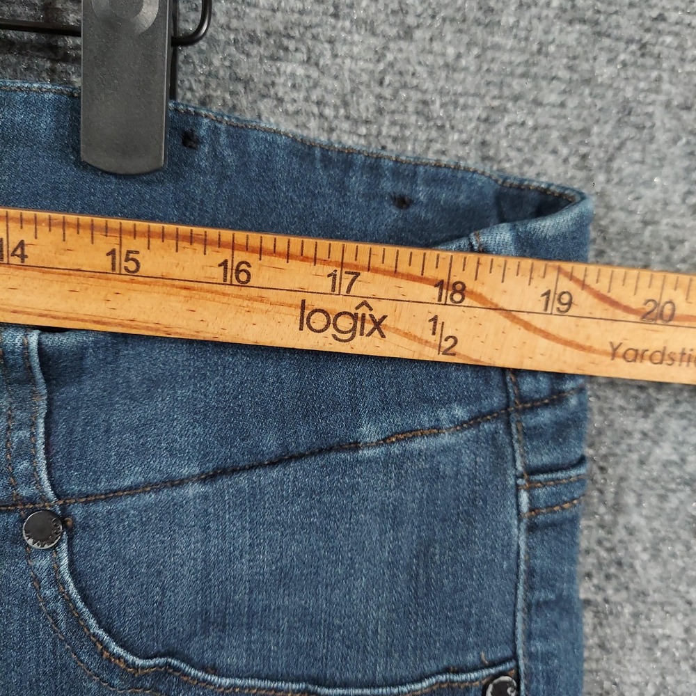 Liverpool The Crop Jeans Womens 20W Plus Blue Medium Wash Elastic Waist Pull On - Picture 8 of 12